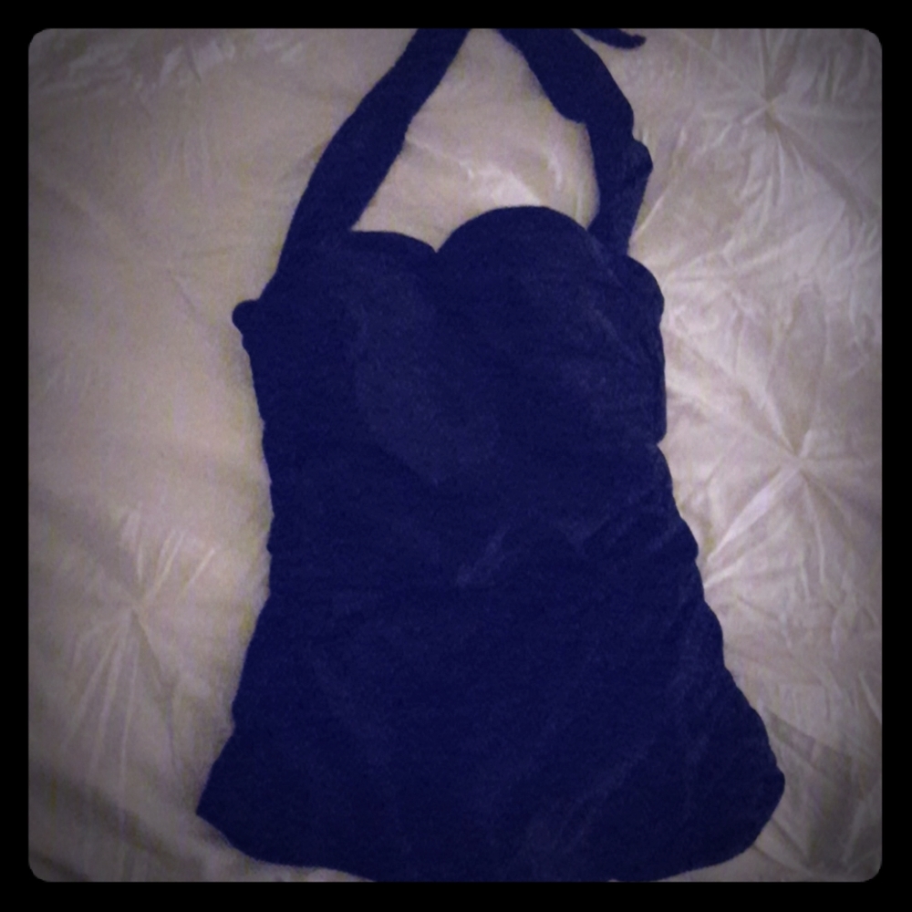 Black one piece swimsuit